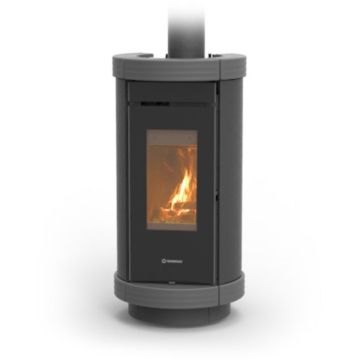 Stufa a Legna Canalizzabile 10,1 Kw THERMOROSSI DORICA Evo Wood Metalcolor