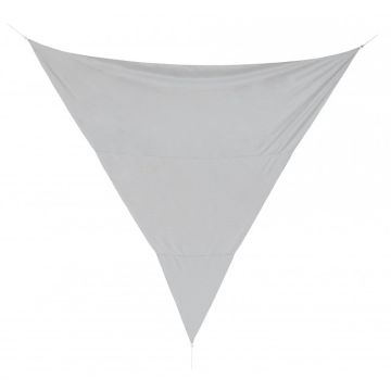 Bizzotto Vela Ombreggiante TRI. Grigio 3.6X3.6 in Poliestere con Anelli in Acciaio Zincato