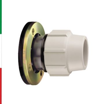Raccordo a Compressione PN16 Con Flangia PP-Ottone Per Acqua Potabile