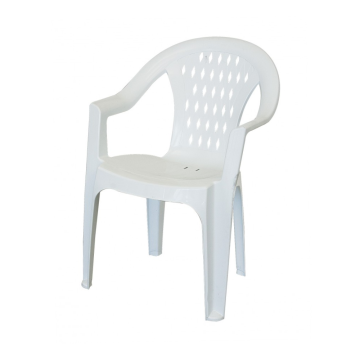 Sedia Da Giardino Bianca GRANDSOLEIL TRESSY Poltrona Con Braccioli