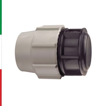 Raccordo a Compressione PN16 Tappo Fine Linea Per Acqua Potabile