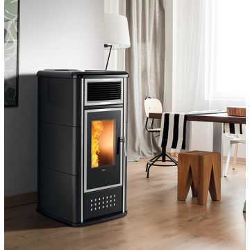 Stufa a Pellet Idro 20 Kw KLOVER BELVEDERE 22 TOP Termostufa + A.C.S.