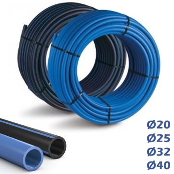 Tubo Polietilene PN10 Per Acqua Potabile Rotolo PE100 Certificato