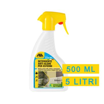 Detergente Rapido FILA ALGAE NET ANTI-ALGHE Per Esterni 500 Ml e 5 Litri