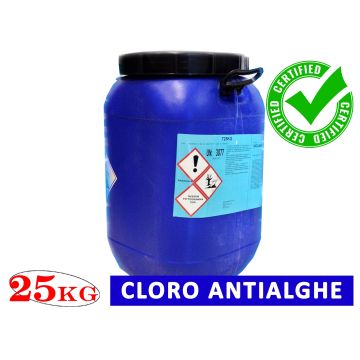 Antialghe per Acqua Piscina 25KG ALGHICIDA ALGAFREE Pulizia e Trattamento