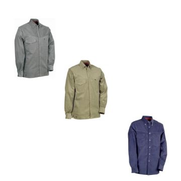 Camicia Da Lavoro COFRA BAHIA Con Bottoni In Misto Cotone In Diverse Colorazioni