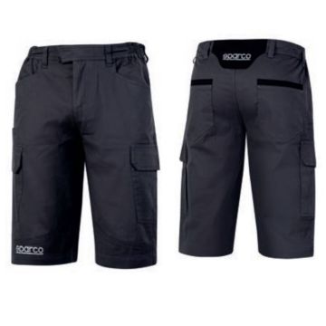 Pantaloncino Da Lavoro In Cotone SPARCO BERMUDA Black/Grey S-XXL