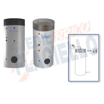 Cordivari Bollitore Polywarm Bolly 1 PDC WB da 300 a 800 per Pompe di Calore e produzione di Acqua Calda Sanitaria a Coibentazione Rigida