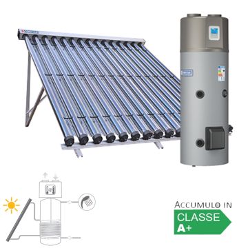 Pannello Solare Sistema Termico Circolazione Forzata Cordivari BOLLYTERM HP CVT 300 2x10 Acqua Calda Sanitaria 