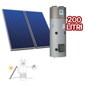 Sistema Termico Cordivari BOLLYTERM HP 1 200 2X2,5 Circolazione Forzata con Scaldacqua a pompa di calore
