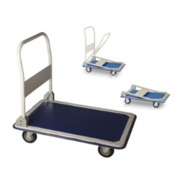 Carrello Portatutto 72x48x83 cm Portata 150 Kg Con Ruote Girevoli Manico Richiudibile