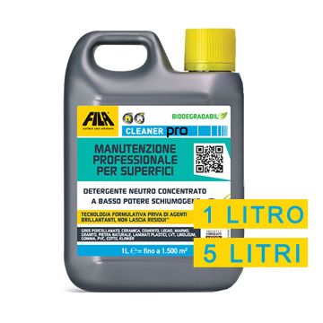 Detergente Pavimenti FILA CLEANER PRO 1 Lt o 5 Lt Cotto Porcellatano Legno Pietra