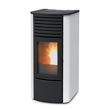 Stufa A Pellet Idro Ventilata 16,1 Kw MCZ CLIO Hydro 16 S2 Rivestimento Metallo