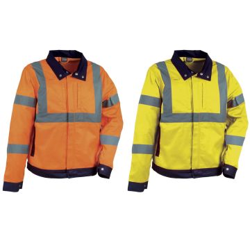 Giacca Da Lavoro Fluo COFRA DAZZLE Catarifrangente In Diverse Colorazioni