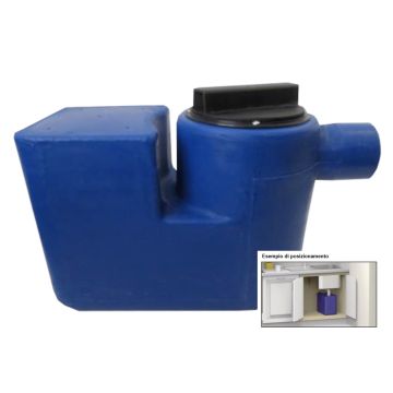 Rototec Degrassatore SOTTOLAVELLO con SETTI TRAPPOLA 12lt Rimozione Schiuma Oli e Grassi Pulizia Acqua NDD25SL