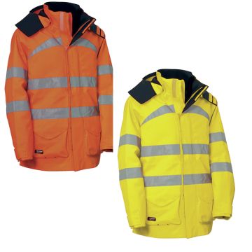 Parka Da Lavoro Fluo COFRA DEVON Giacca Catarifrangente In Diverse Colorazioni