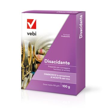 Disacidante Per Vino Vebi 100g Preparato Correttivo Di Acidità Con Potassio