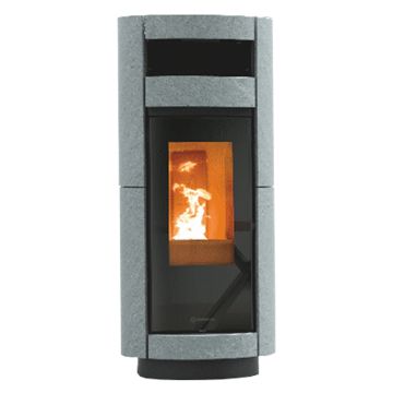 Stufa a Pellet ad Aria Canalizzabile Ermetica 11,4 Kw THERMOROSSI DORICA Supreme Stone Natural Plus Evo
