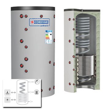 Cordivari Termoaccumulatore ECO COMBI 2 VC 800 a 2000 MORBIDA 1 Scambiatore Fisso