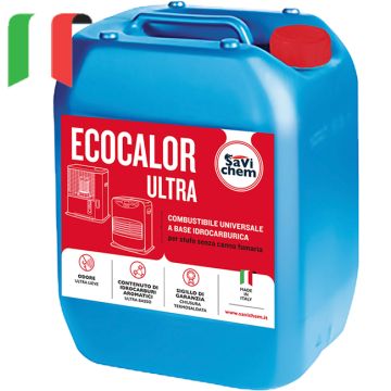 Combustibile per Stufe Liquido Savichem Ecocalor ULTRA 18 litri TAPPO ROSSO Idrocarburico 