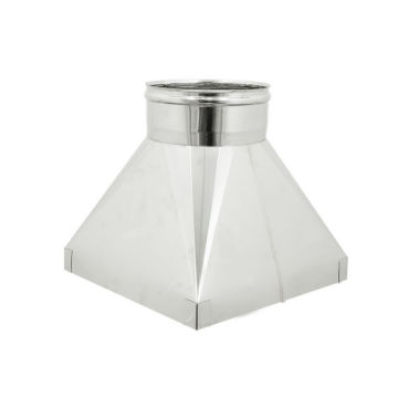 Tramoggia Canna Fumaria Con Fascia Acciaio Inox