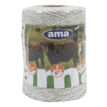 Filo Recinto Elettrificato AMA Bobina 250m Elettrico Bianco