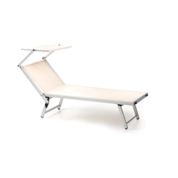 Lettino Prendisole a 2 Posizioni Reclinabile Freak Ecrù M0604-21