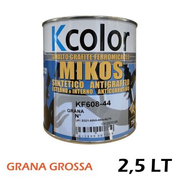 Smalto Sintetico Ferromicaceo KCOLOR MIKOS GG 2,5 lt Antigraffio