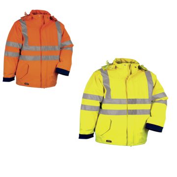 Giubbotto Fluo Da Lavoro Imbottito COFRA GLITTER Impermeabile In Diverse Colorazioni