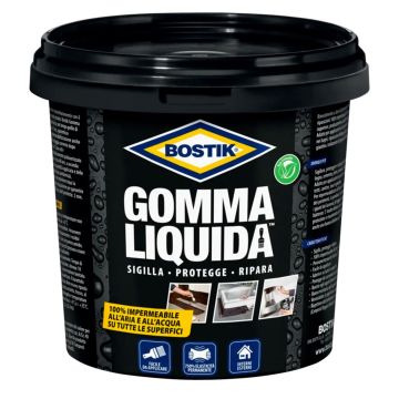 Gomma Liquida Bostik Rubber JR 750 ml Impermeabilizzante Sigillante