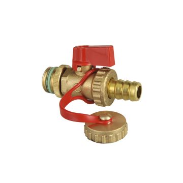 Rubinetto Scarico Caldaia 1/2" M x D.15  ICMA  Con Portagomma e Tappo