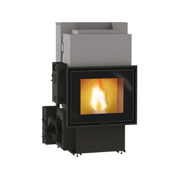 Termocamino a Pellet 27 Kw EDILKAMIN IDROPELLBOX 30 Vaso Chiuso