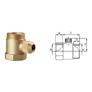 Valvola LUISE Cod.016.0060 Deflusso Acqua 1" 1/4