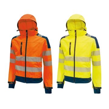 Giacca In Tessuto Softshell Fluo U-POWER MIKY In Diverse Colorazioni