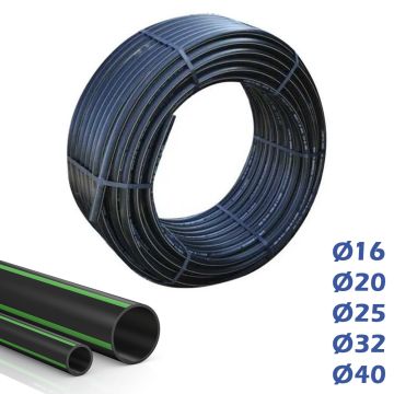 Tubo Acqua Polietilene PN6 Rotolo Irrigazione PEBD Certificato