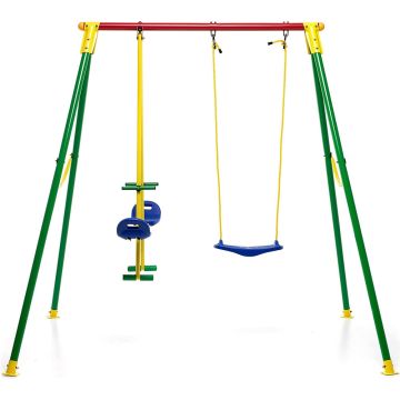 Altalena 3 Posti Da Giardino SALMAR KIKO 3 Struttura In Ferro Rinforzato
