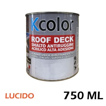Smalto Antiruggine KCOLOR ROOF DECK LUCIDO 750 ml Alta Adesione