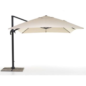 Ombrellone Decentrato Retrattile in Alluminio Senso 3x3m Beige M0430-38