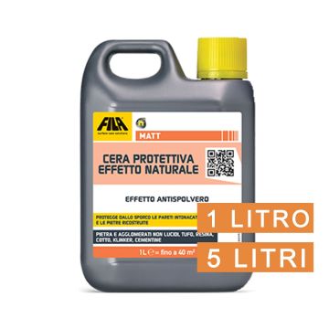 Cera FILA MATT 1 Lt o 5 Lt Effetto Opaco Pavimenti Cotto Marmo