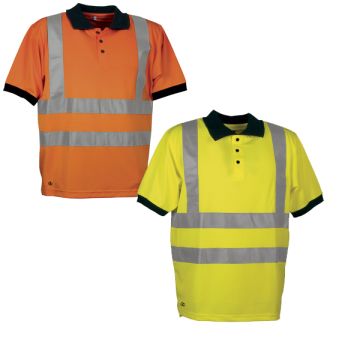 Polo Da Lavoro Fluo COFRA MIRROR In Diverse Colorazioni