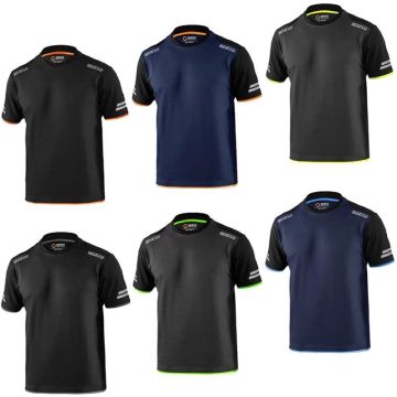 T-Shirt Da Lavoro SPARCO TUCSON Maglietta Estiva In Misto Cotone Effetto Piquè