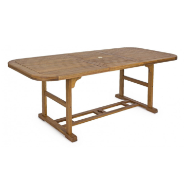Tavolo Da Giardino BIZZOTTO NOEMI Allungabile 180-240 Cm In Legno Di Acacia