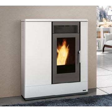 Termostufa a Pellet 13,2 Kw PIAZZETTA P185 TH In Acciaio