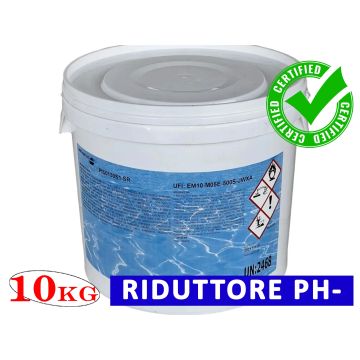 Riduttore PH Acqua Piscina 10Kg Meno Granulare Correttore PH-