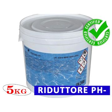 Riduttore PH Acqua Piscina 5Kg Meno Granulare Correttore PH-