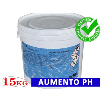 Aumento PH Acqua Piscina 15Kg Granulare PH+ Incrementatore Pulizia Piu
