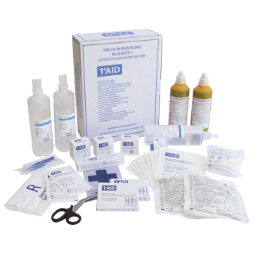 Pacco di Rreintegro Kit Pronto Soccorso PR BIG 004 senza sfigmomanometro per Categoria AB con tre o più lavoratori
