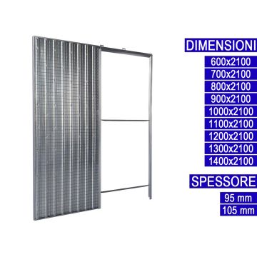 ALLINOX Controtelaio Porta Scorrevole a Scomparsa Per Intonaco MADE IN ITALY