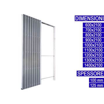 ALLINOX Controtelaio Porta Scorrevole a Scomparsa Per Cartongesso MADE IN ITALY