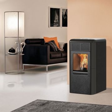Stufa a Pellet 8,2 Kw ITALIANA CAMINI POINT2 Ad Aria Programmabile